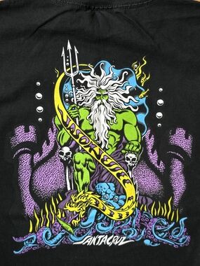 Santa Cruz Mythic Neptune Graphic Tee - Black